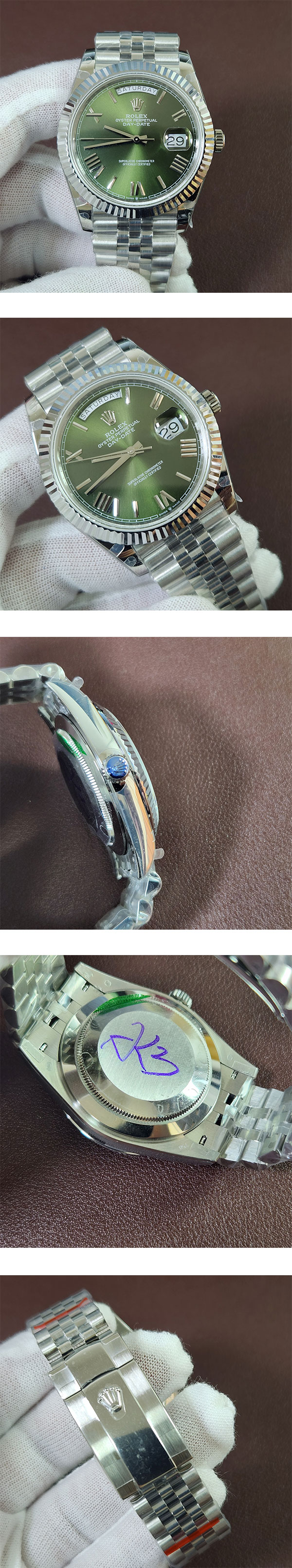 芸能人愛用 ロレックスコピー デイデイト M228236-0008 グリーン 40mm レビュー高評